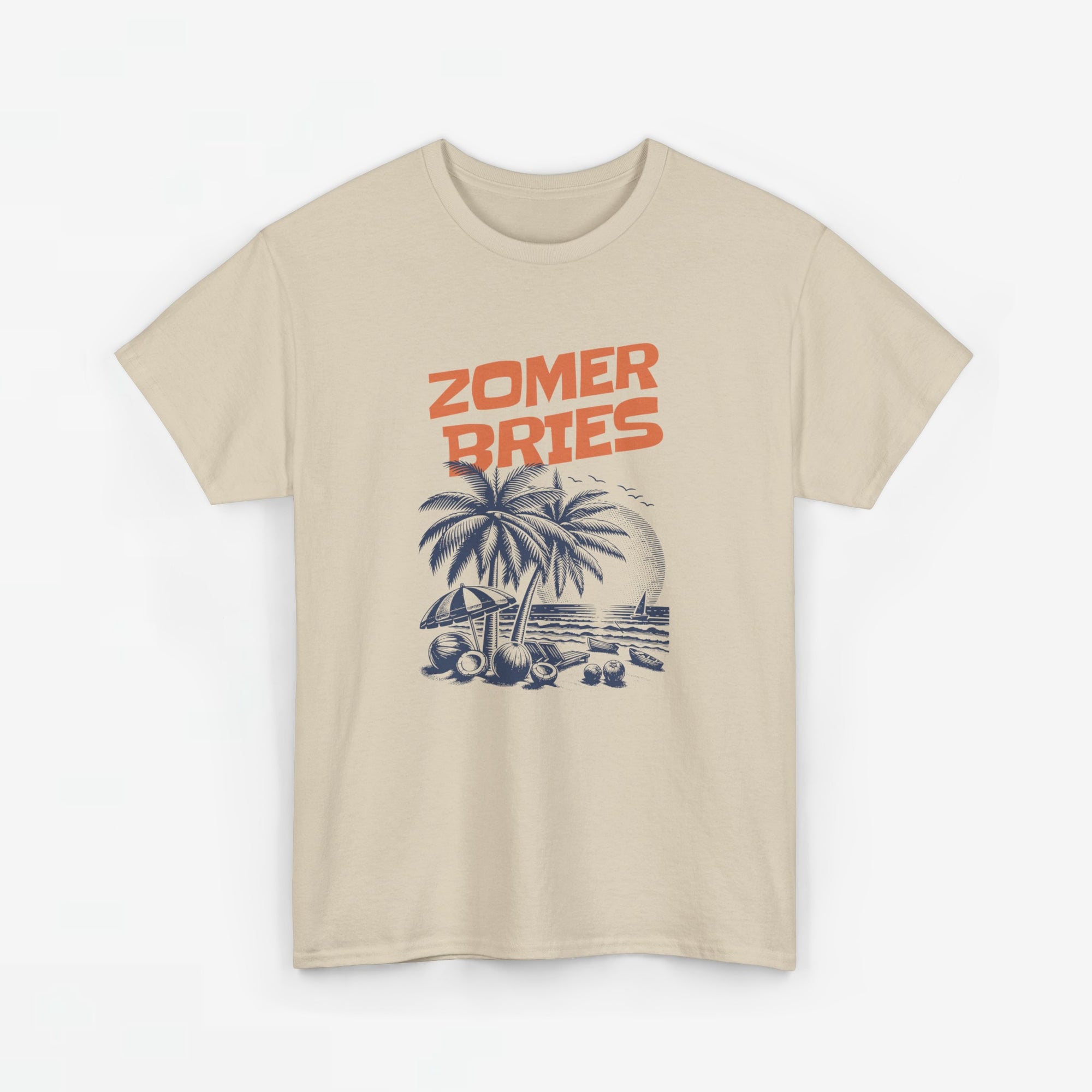 Heren Zomer Oversized T-shirt met print - Zomer Bries