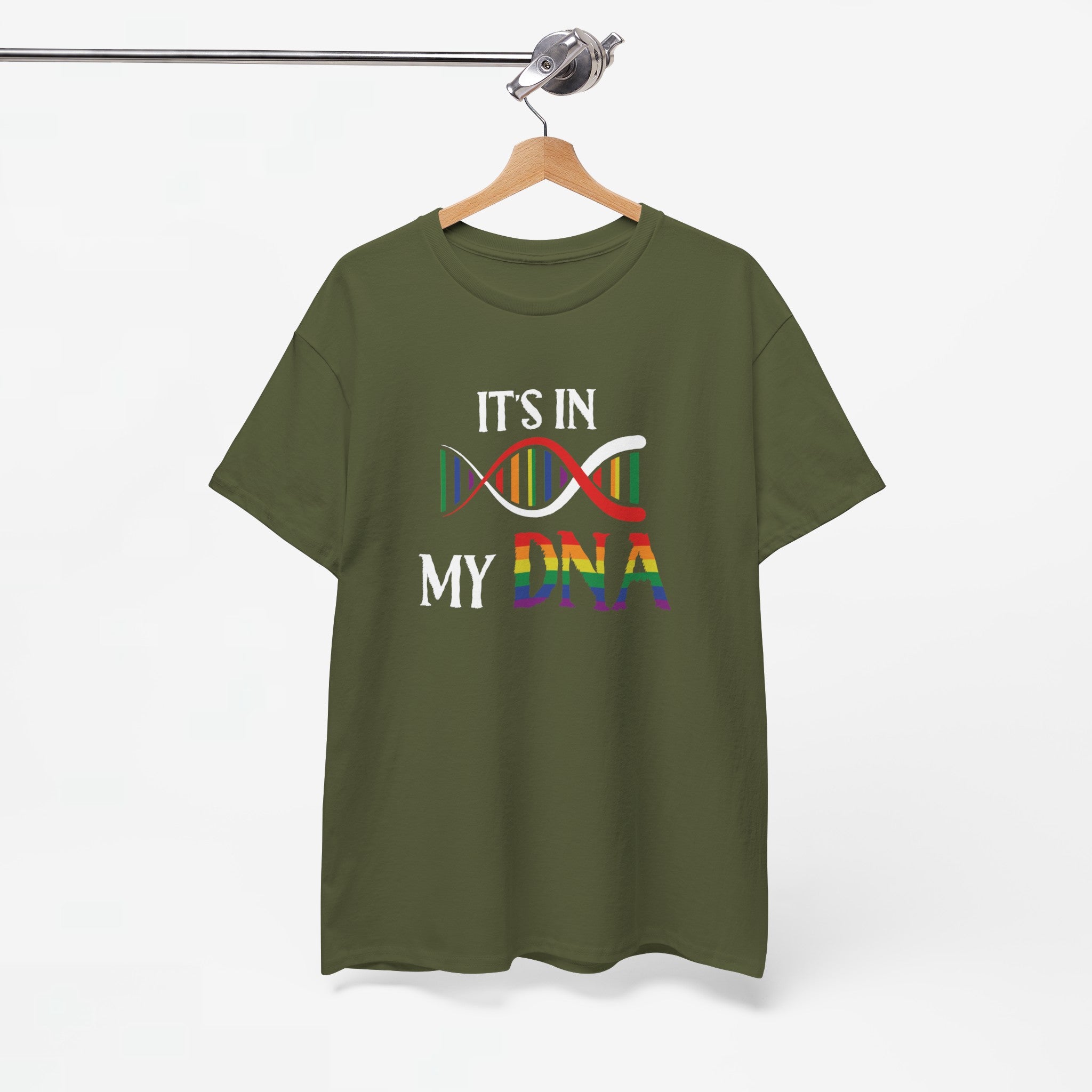 Gay Pride T-shirt - It's In My DNA - Oversized #48