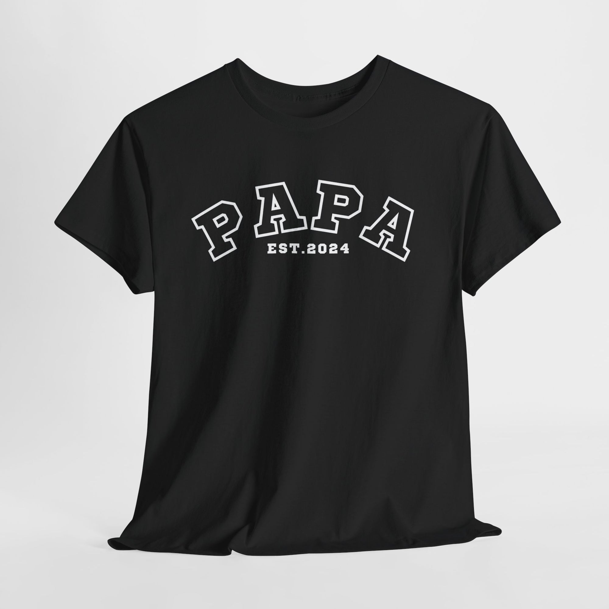 Gepersonaliseerde Vaderdag Papa Cadeau - T-shirt - Papa - EST [Jaar]
