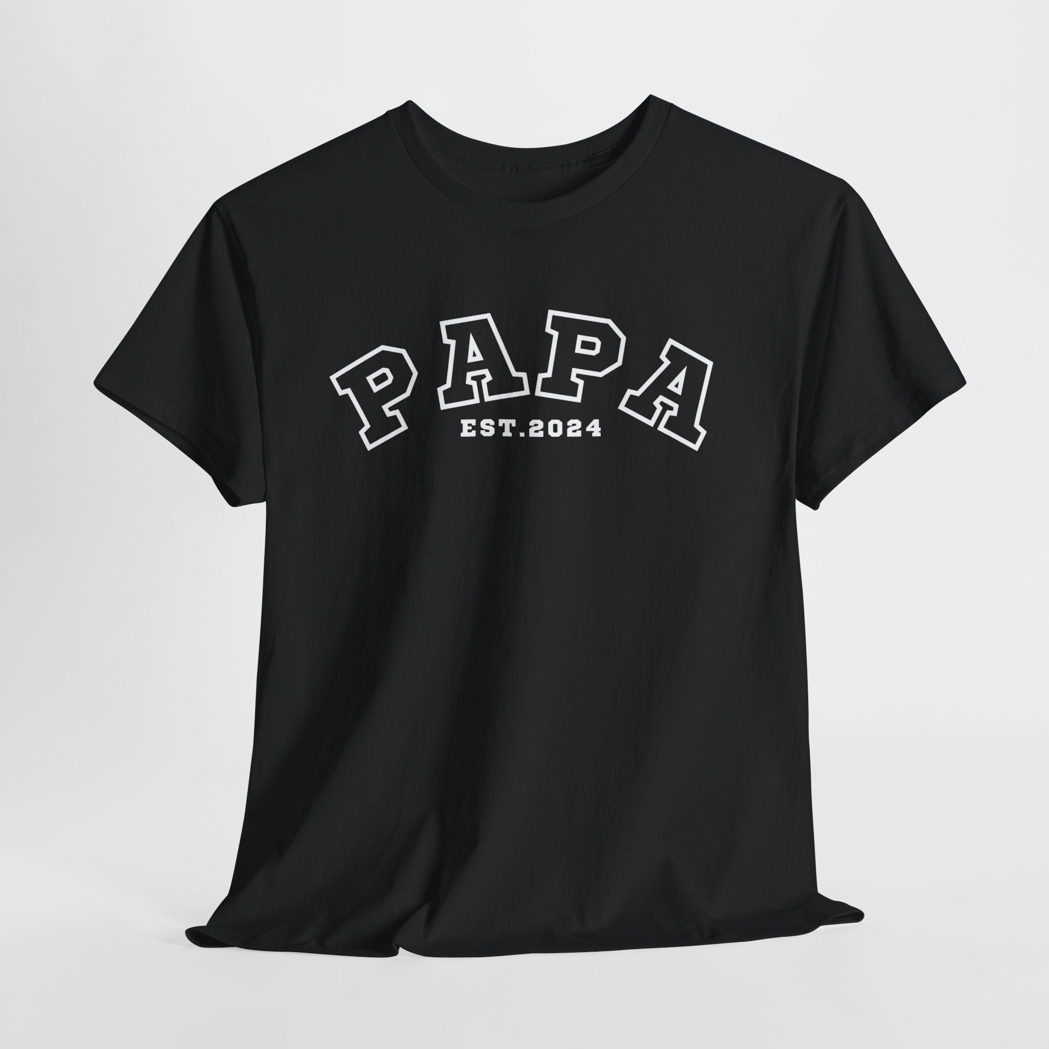 Gepersonaliseerde Vaderdag Papa Cadeau - T-shirt - Papa - EST [Jaar]