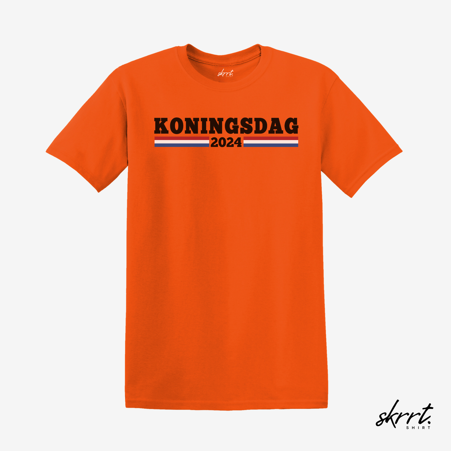 Koningsdag 2024 - zwarte tekst | Front Print | Koningsdag T-shirt | Oversized | Dames