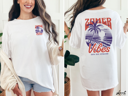 Zomer T-shirt voor Dames - Skrrtshirt Zomervakantie Oversized Tee #1 - Zomer Vibes