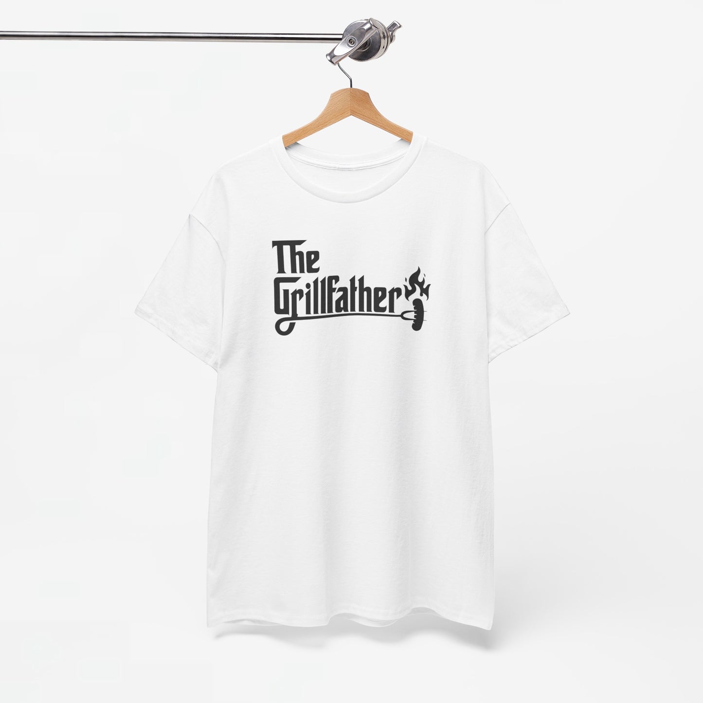 Vaderdag Papa Cadeau - T-shirt - The Grillfather (zwarte tekst) Oversized #2