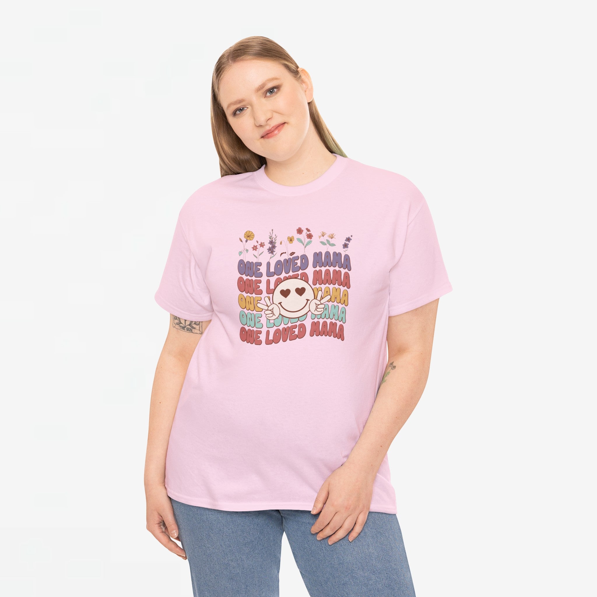 Moederdag Mama Cadeau - T-shirt - One Loved Mama - Oversized - #52