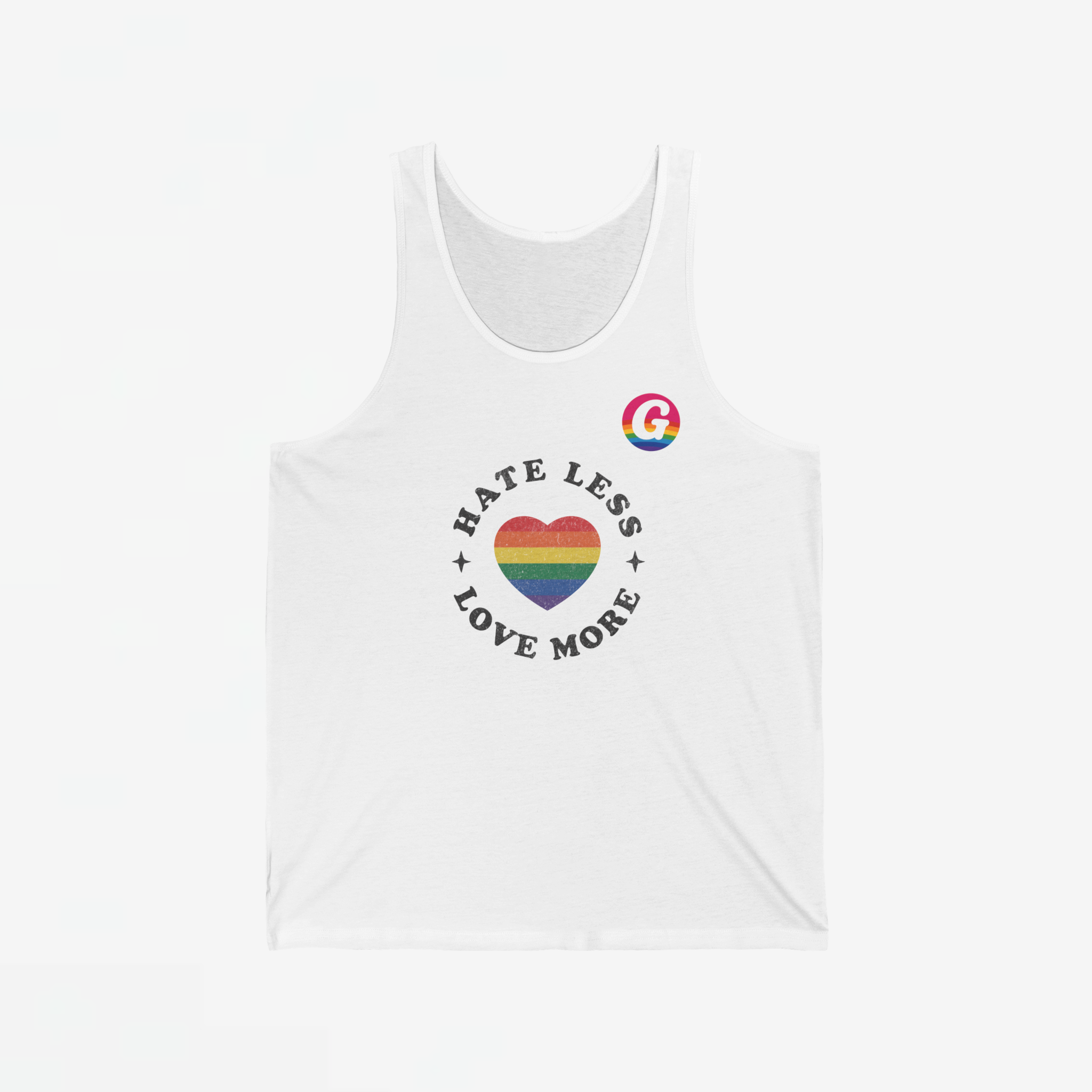 Hate Less Love More T-Shirt – GayGranCanarias Collab | SkrrtShirt