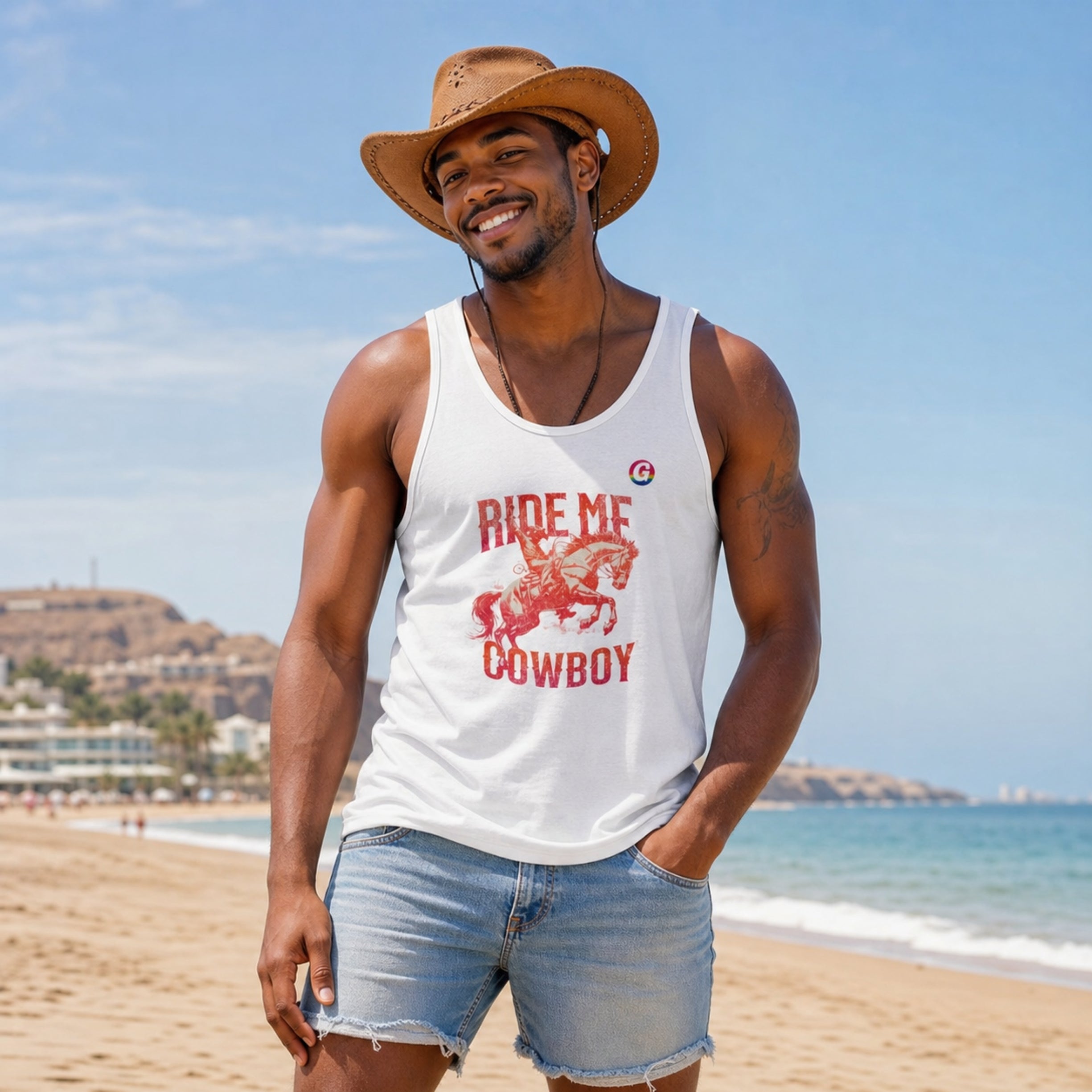Ride Me Cowboy T-Shirt – GayGranCanarias Collab | SkrrtShirt