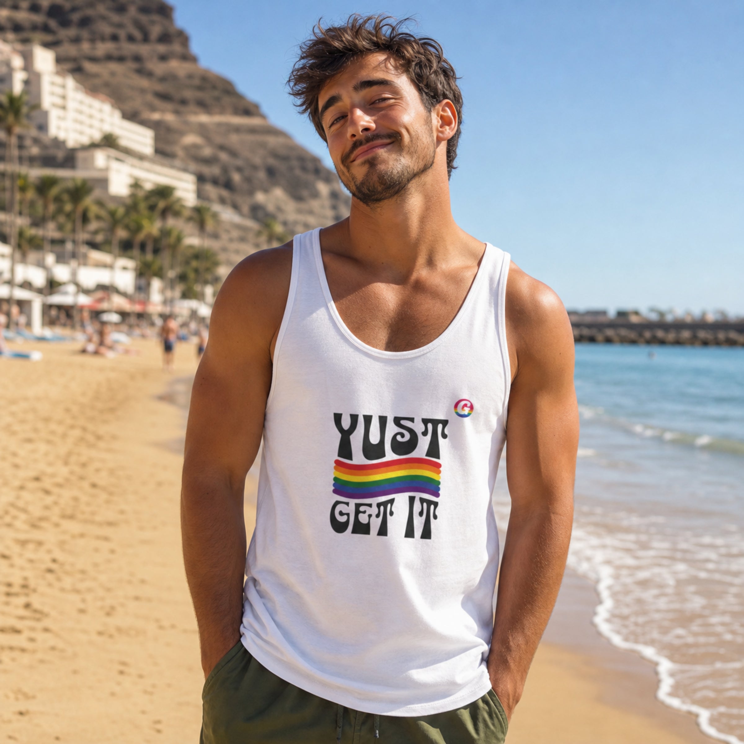 Yust Get It T-Shirt – GayGranCanarias Collab | SkrrtShirt