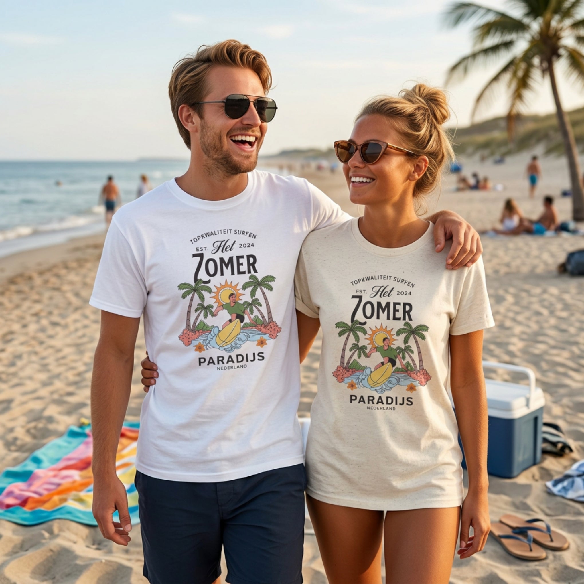 Zomer T-shirt met print - Surfen Nederland | SkrrtShirt