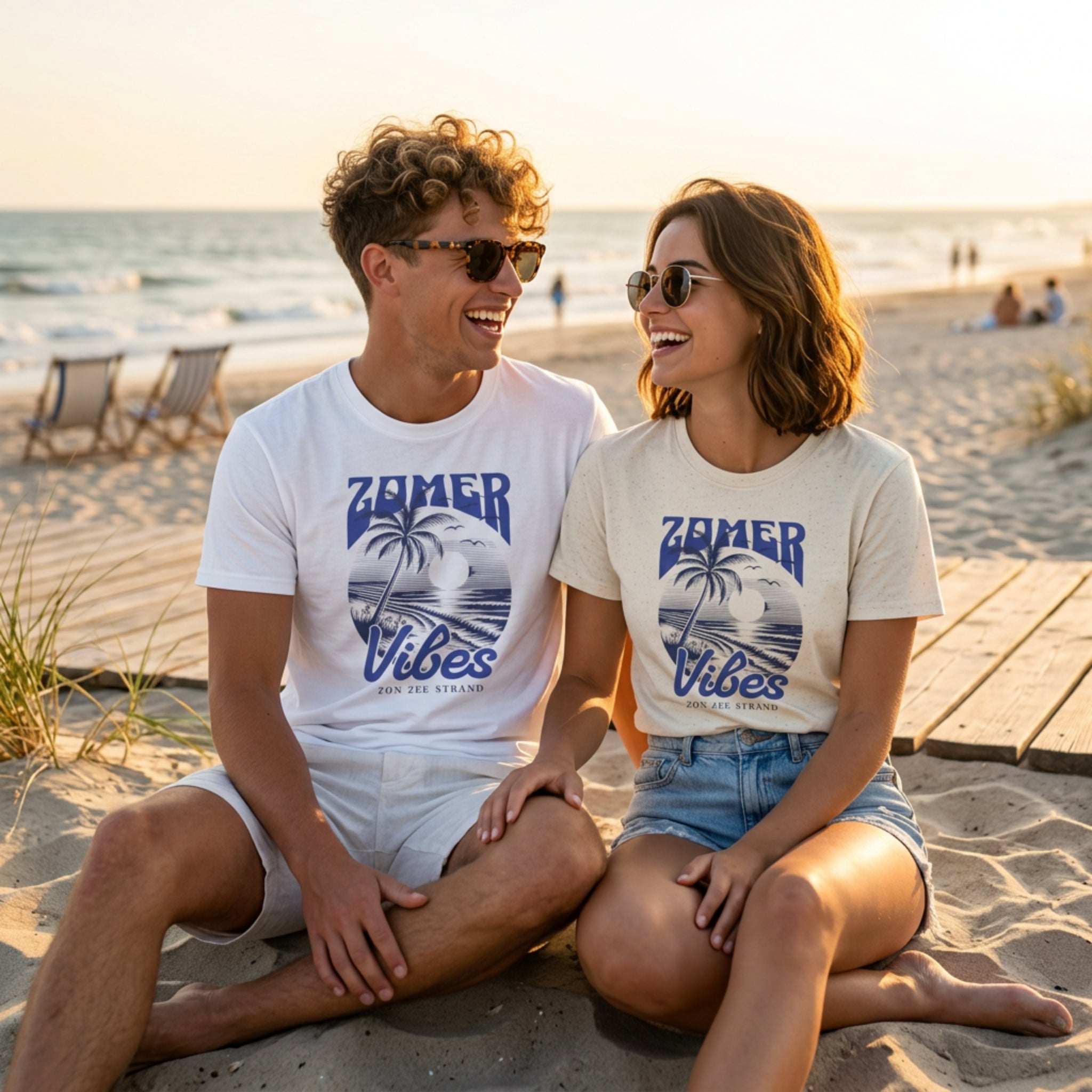 Zomer T-shirt met print - Zomer Vibes | SkrrtShirt