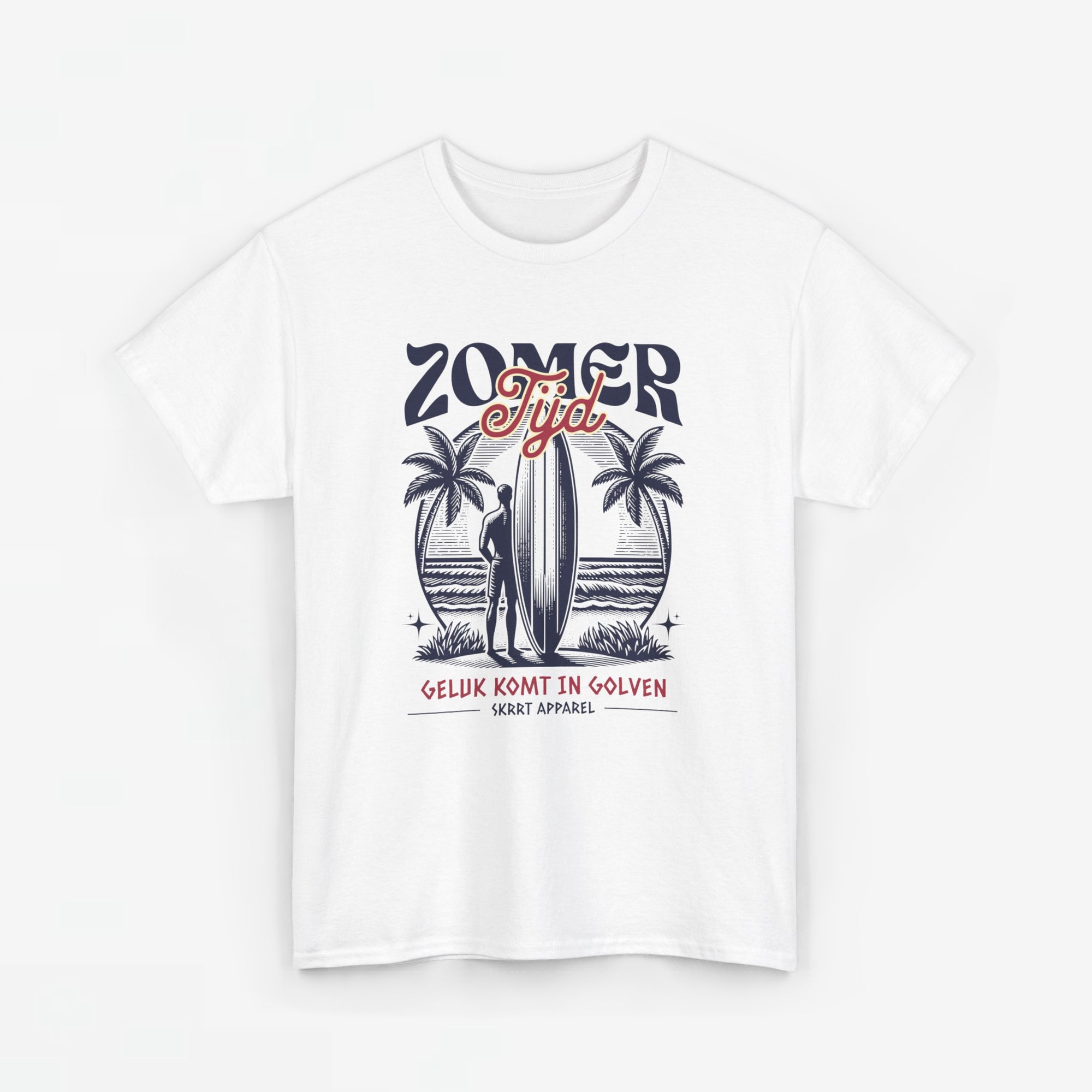 Heren Zomer Oversized T-shirt met print - Zomer Tijd