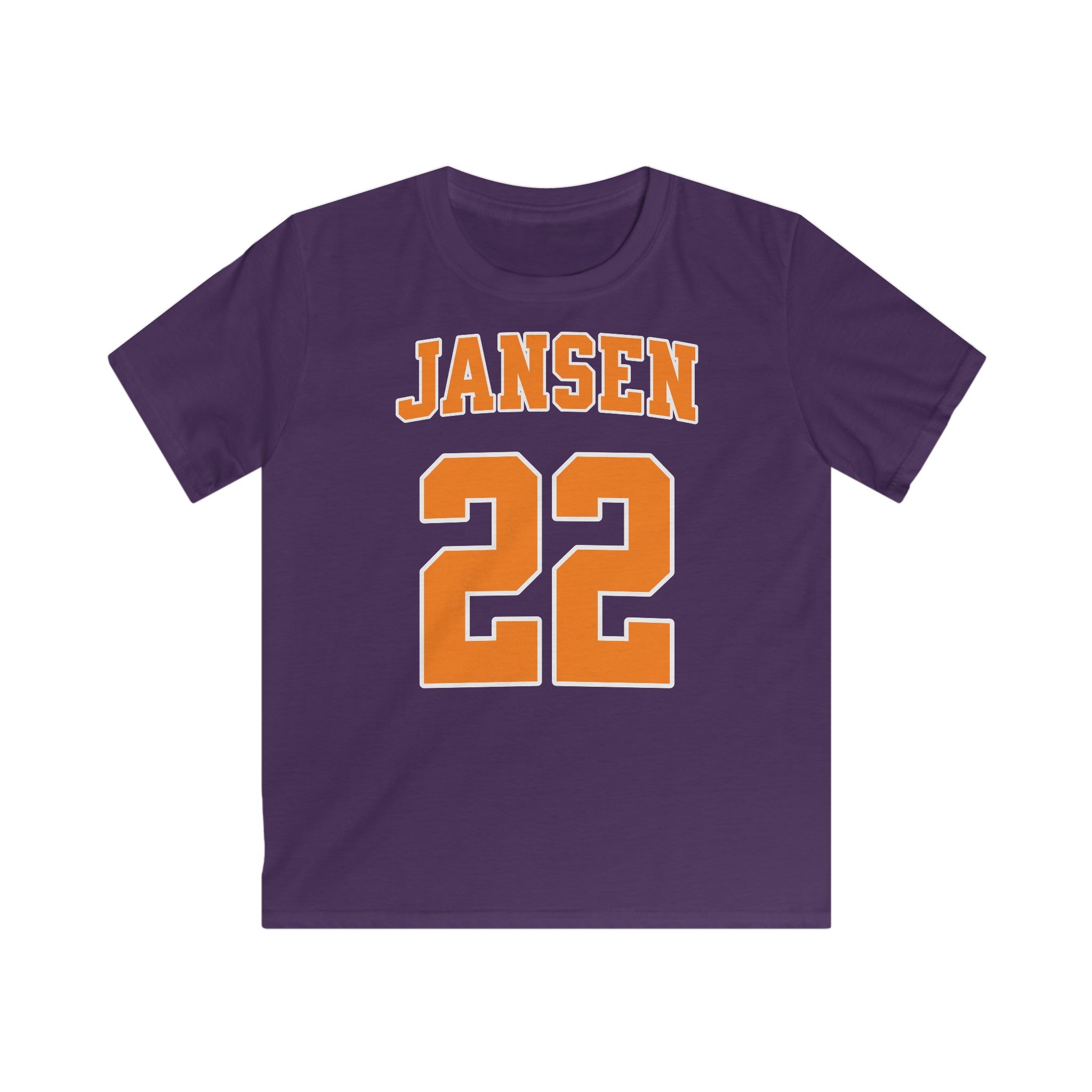 Kind Voetbal T-shirt - EK, WK en Koningsdag Kinderkleding - Personaliseer met Naam & Rugnummer (Voorkant)