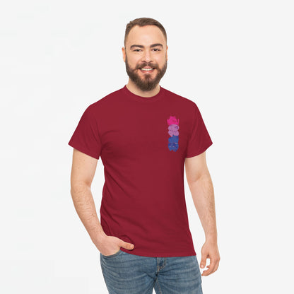Gay Pride T-shirt - Katten Bi Vlag - Oversized #49