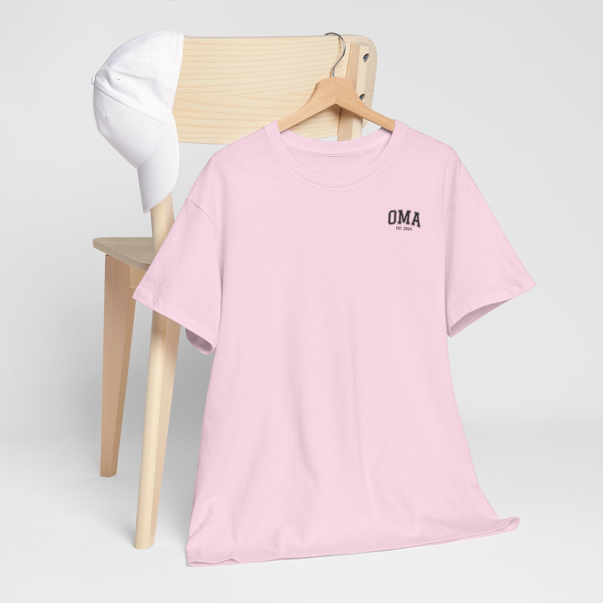 Gepersonaliseerde Moederdag Mama Cadeau - T-shirt - OMA kleine print - EST [Jaar]