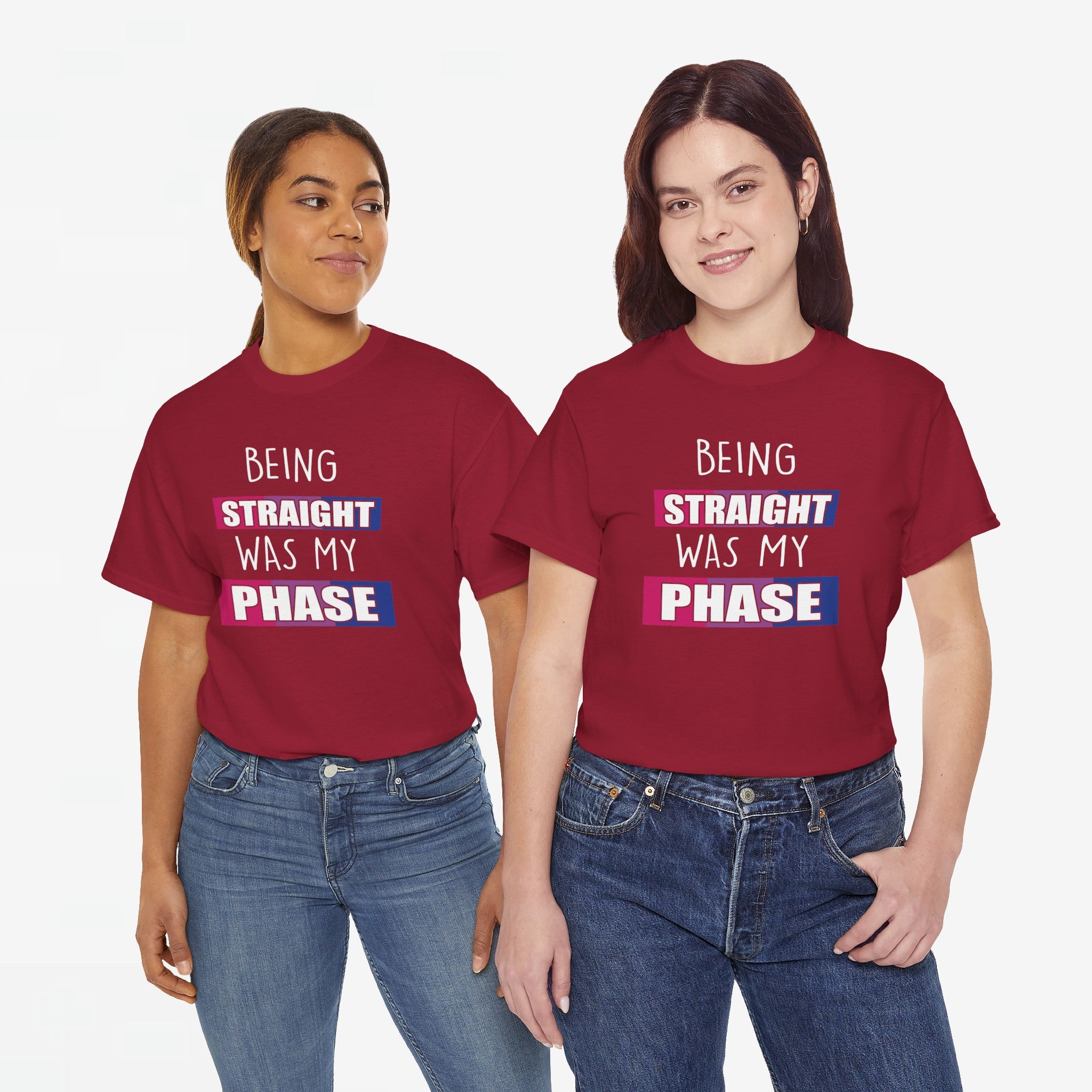 Gay Pride T-shirt - Being Straight Was My Phase - Oversized #61
