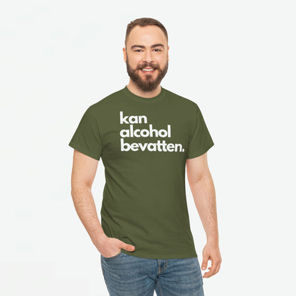 Kan Alcohol Bevatten | Front Print | Koningsdag T-shirt | Oversized