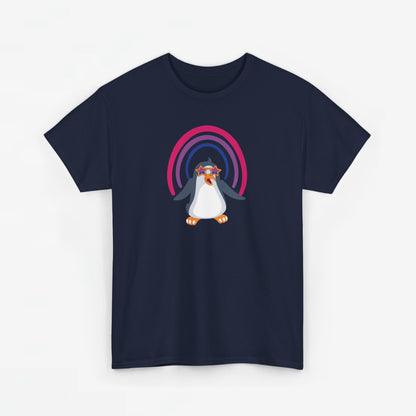 Gay Pride T-shirt - Bi Penguin - Oversized #59