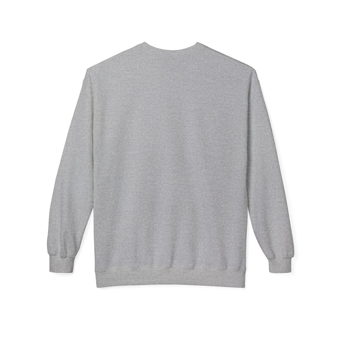 Sport grey varsity sweater, achterkant zonder opdruk