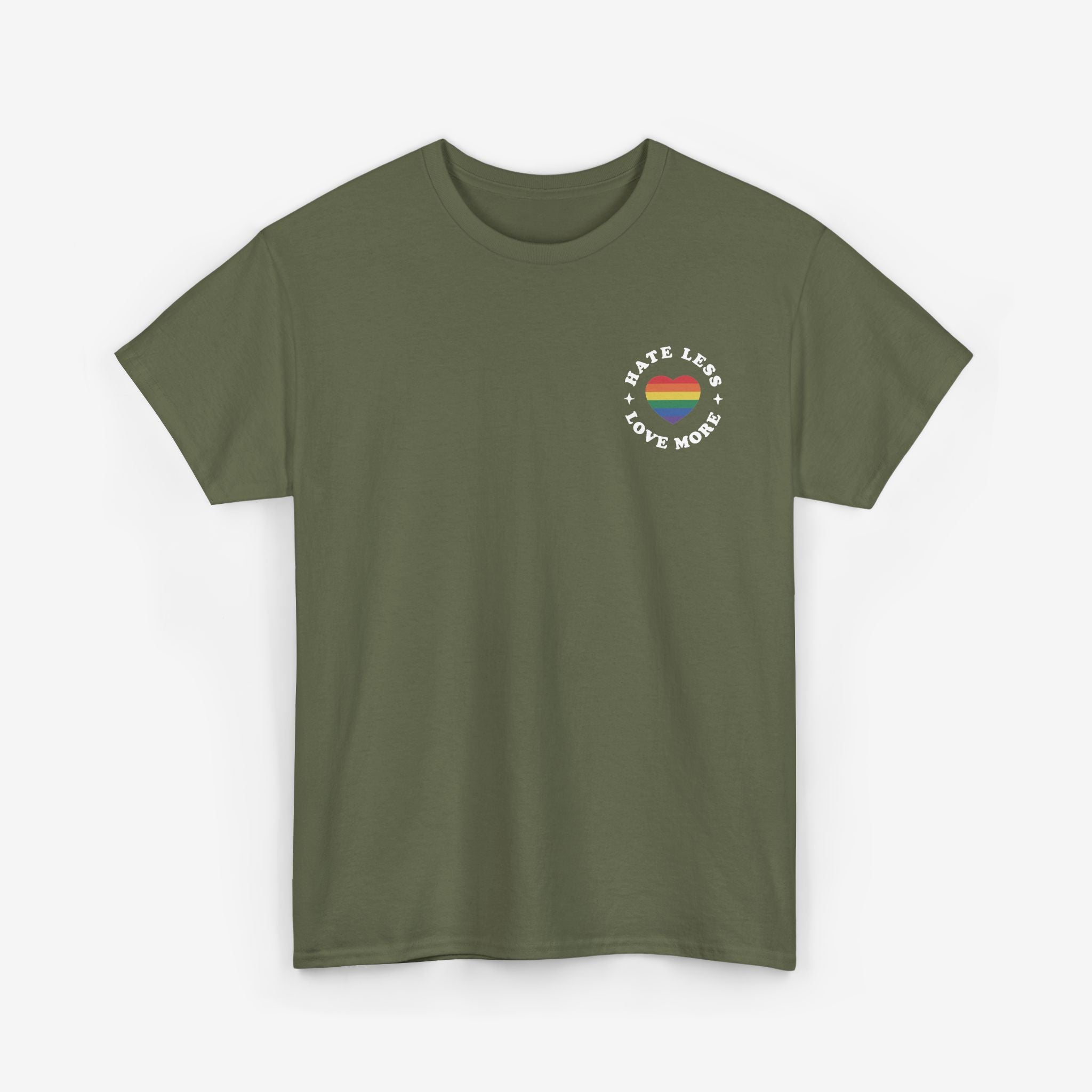 Gay Pride T-shirt - Hate Less Love More | SkrrtShirt