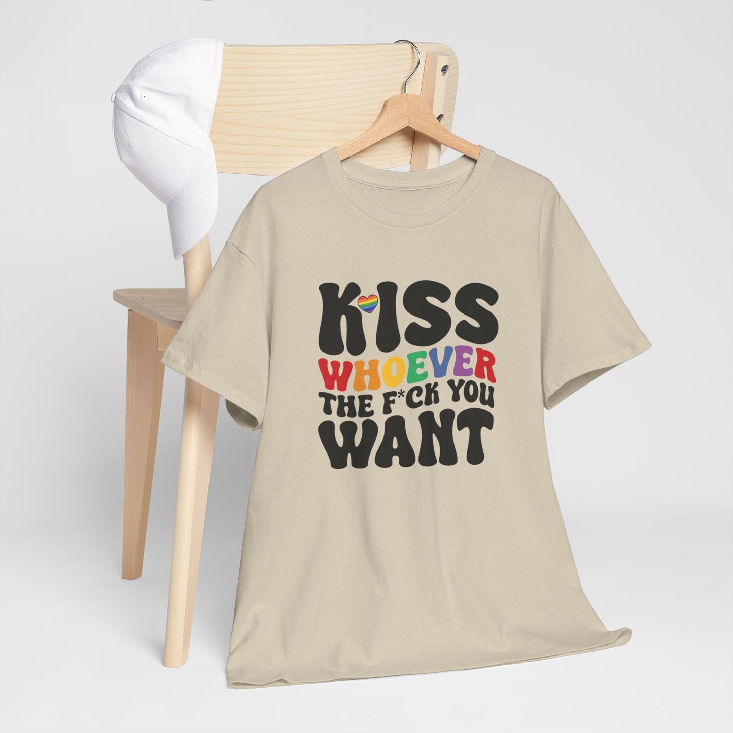 Gay Pride T-shirt - Kiss whoever the f*ck you want - Oversized #34