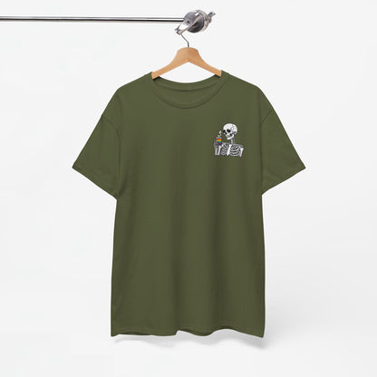 Gay Pride T-shirt - Skelet Regenboog Koffie - Oversized #73