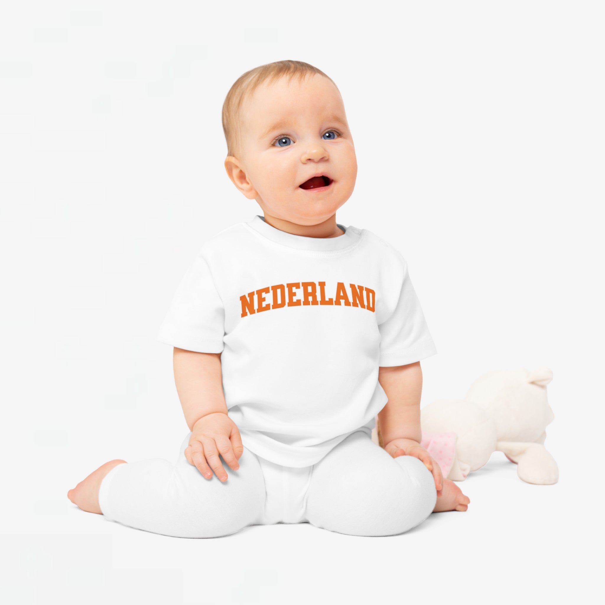 Baby T-shirt voor EK, WK en Koningsdag - NEDERLAND