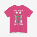 Gay Pride T-shirt - Skelet Echtpaar Till Death Do Us Part - Back Print - Oversized #74