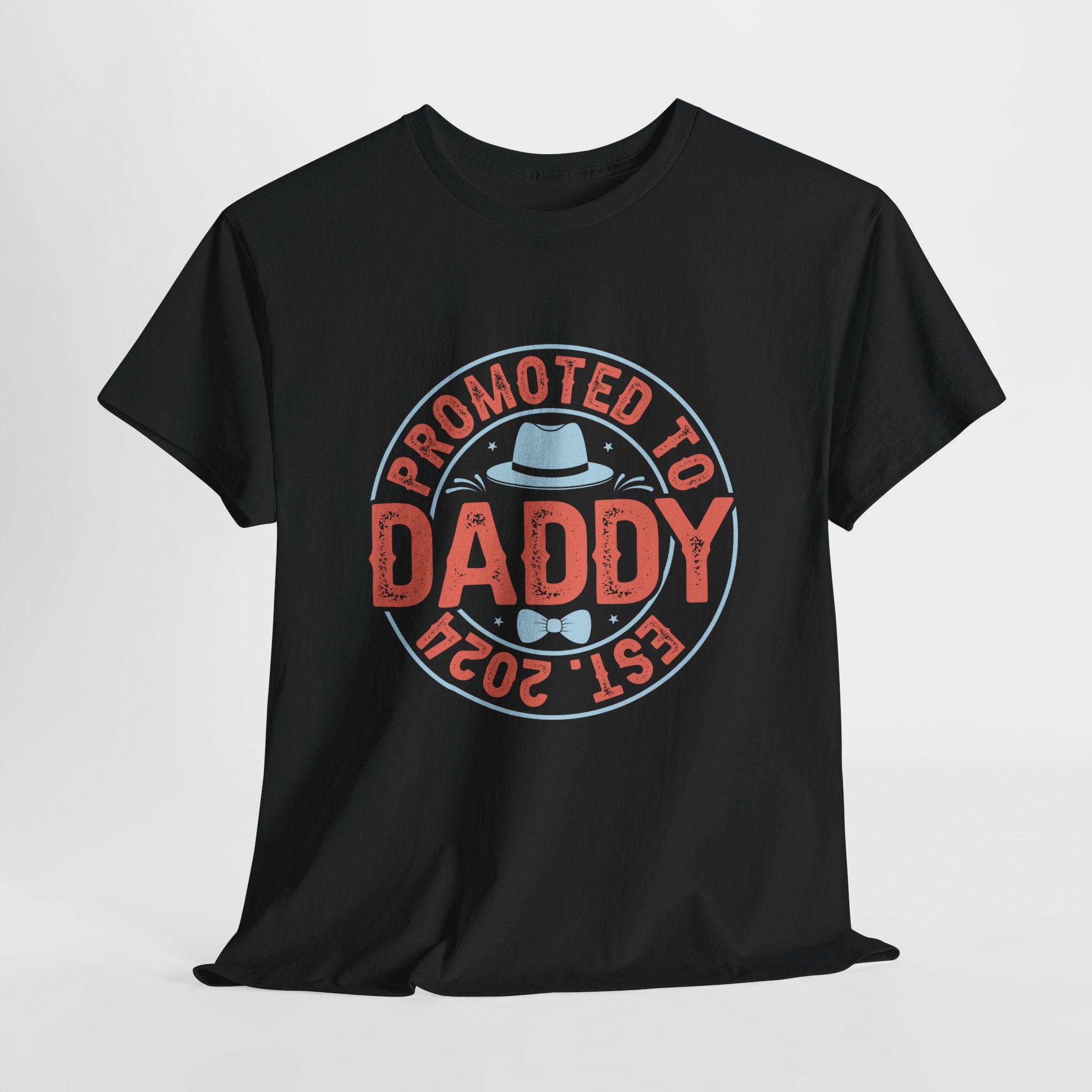 Vaderdag Papa Cadeau - T-shirt - Promoted to Daddy EST 2024 - Oversized #30