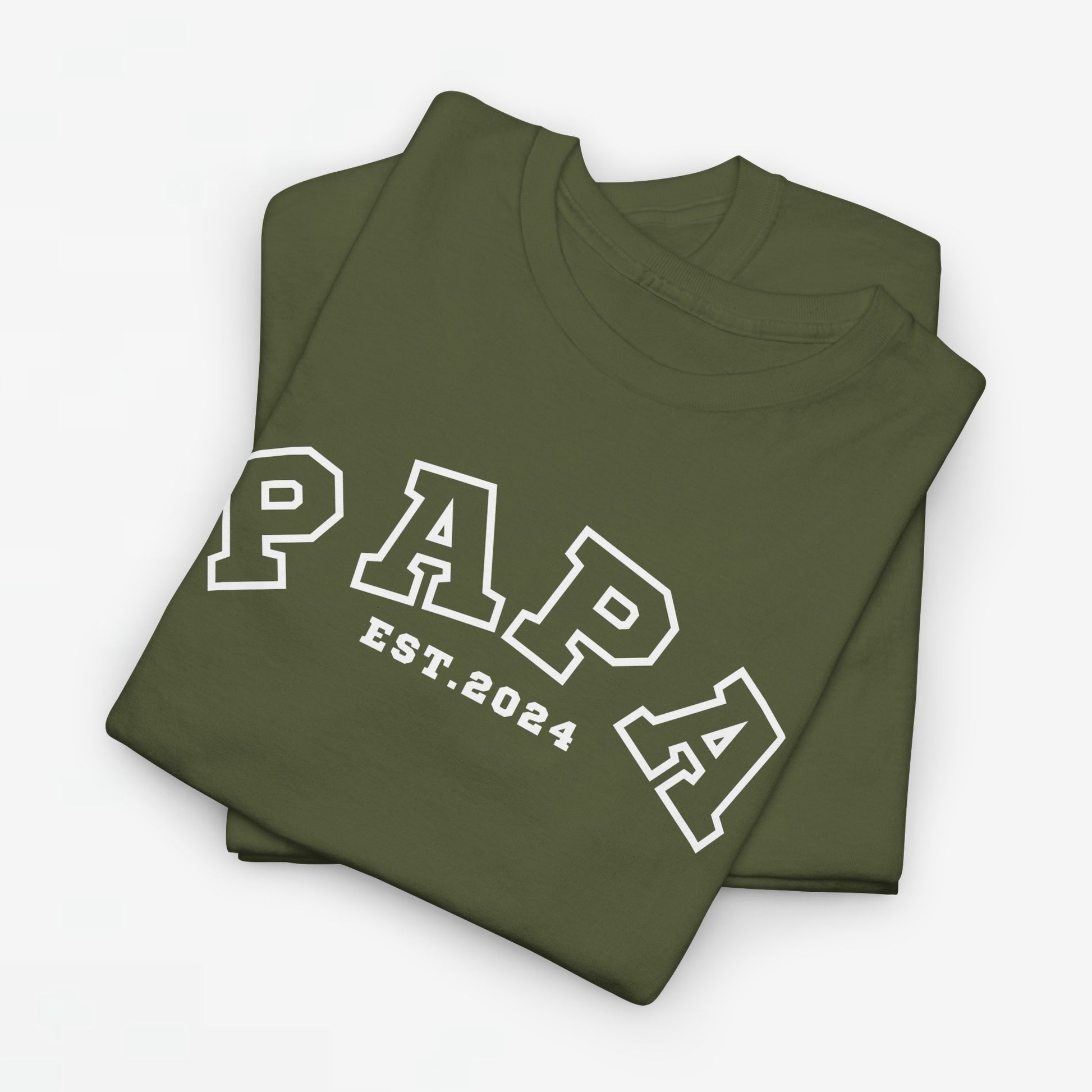 Gepersonaliseerde Vaderdag Papa Cadeau - T-shirt - Papa - EST [Jaar]