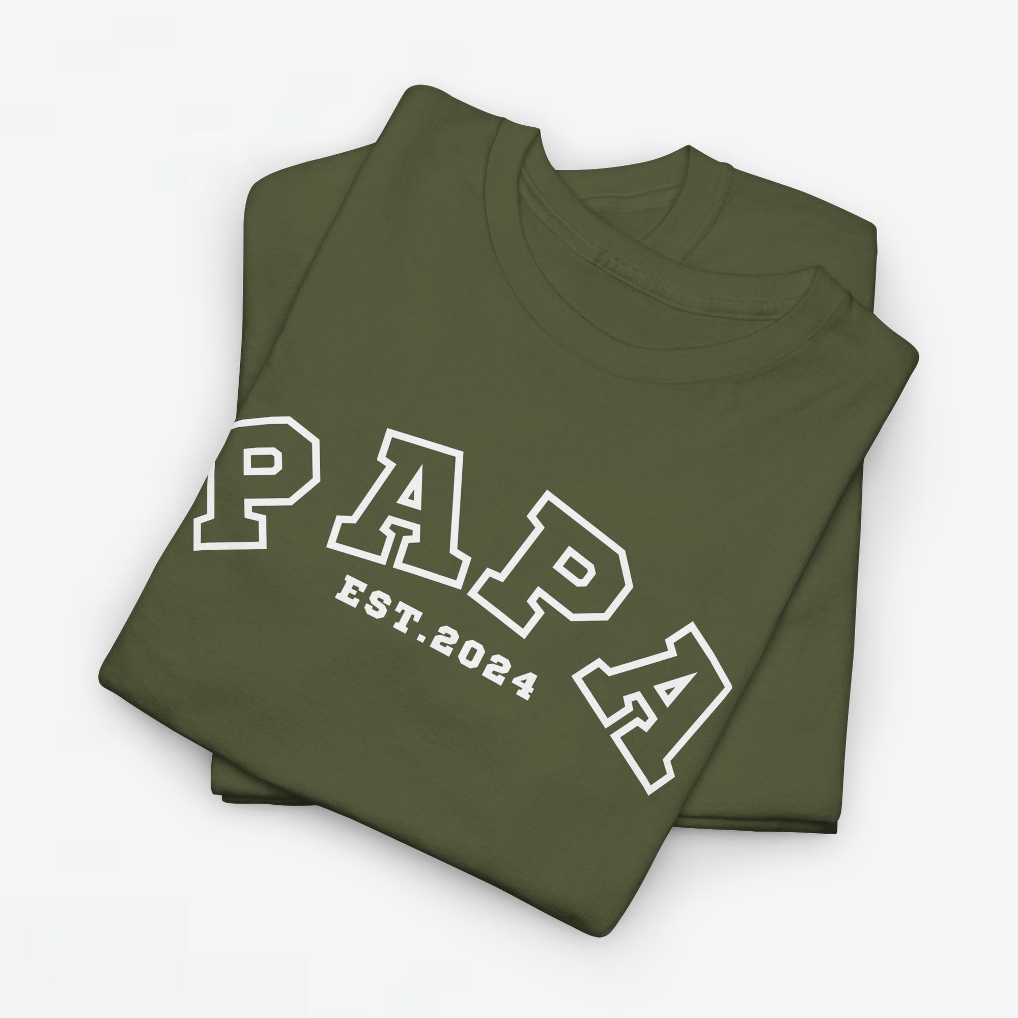 Gepersonaliseerde Vaderdag Papa Cadeau - T-shirt - Papa - EST [Jaar]