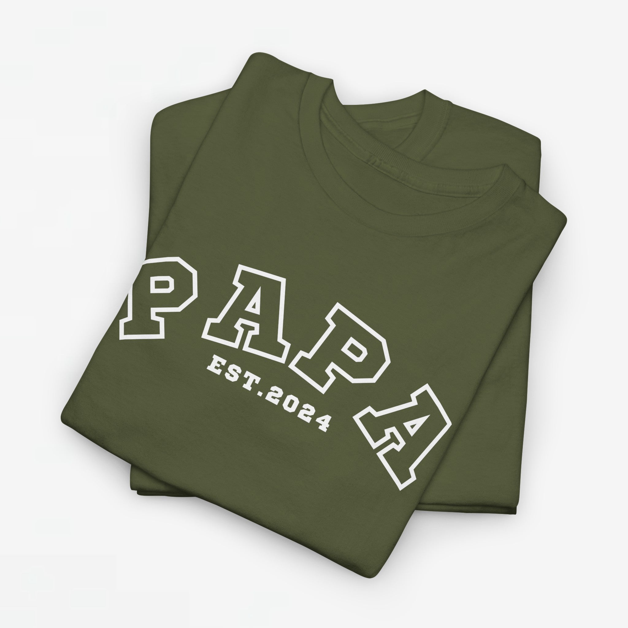 Gepersonaliseerde Vaderdag Papa Cadeau - T-shirt - Papa - EST [Jaar]