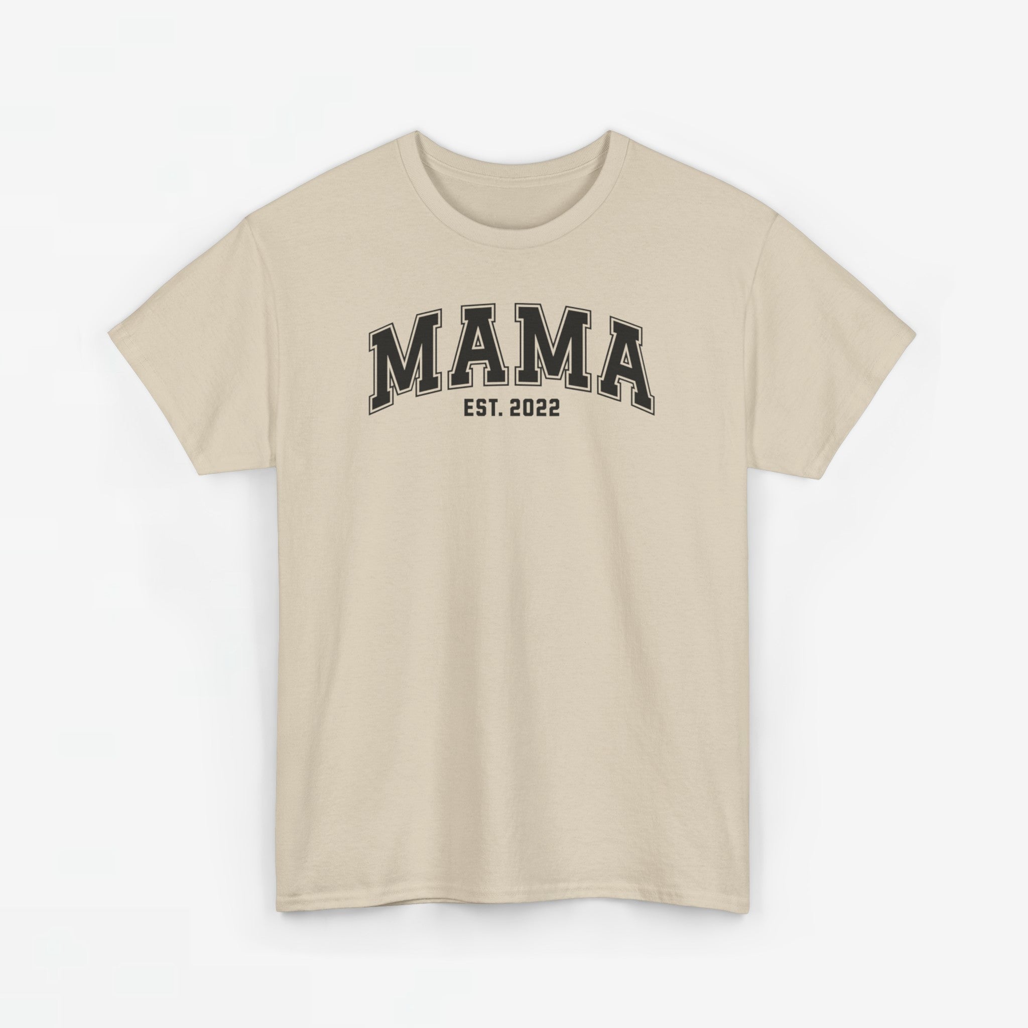 Gepersonaliseerde Moederdag Mama Cadeau - T-shirt - MAMA - EST [Jaar]