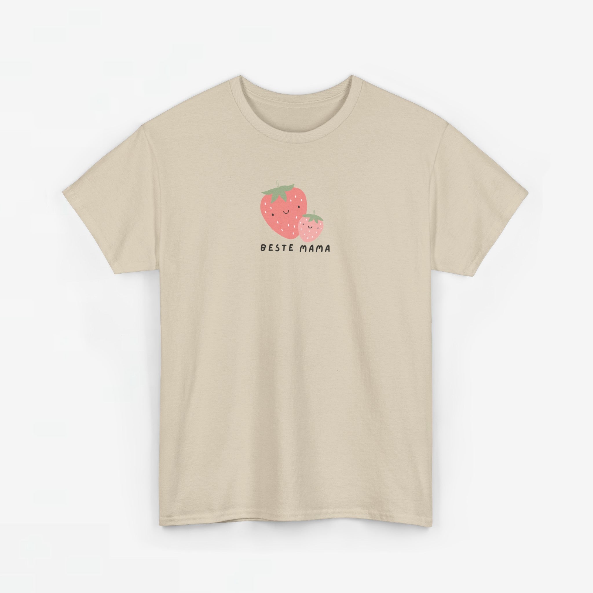 Moederdag Mama Cadeau - T-shirt - Beste Mama Aardbei - Oversized - #17
