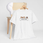 Wit T-shirt met opdruk van honden en tekst “HONDEN MAMA”
