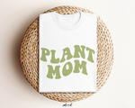 Witte oversized T-shirt met groene Plant Mom print