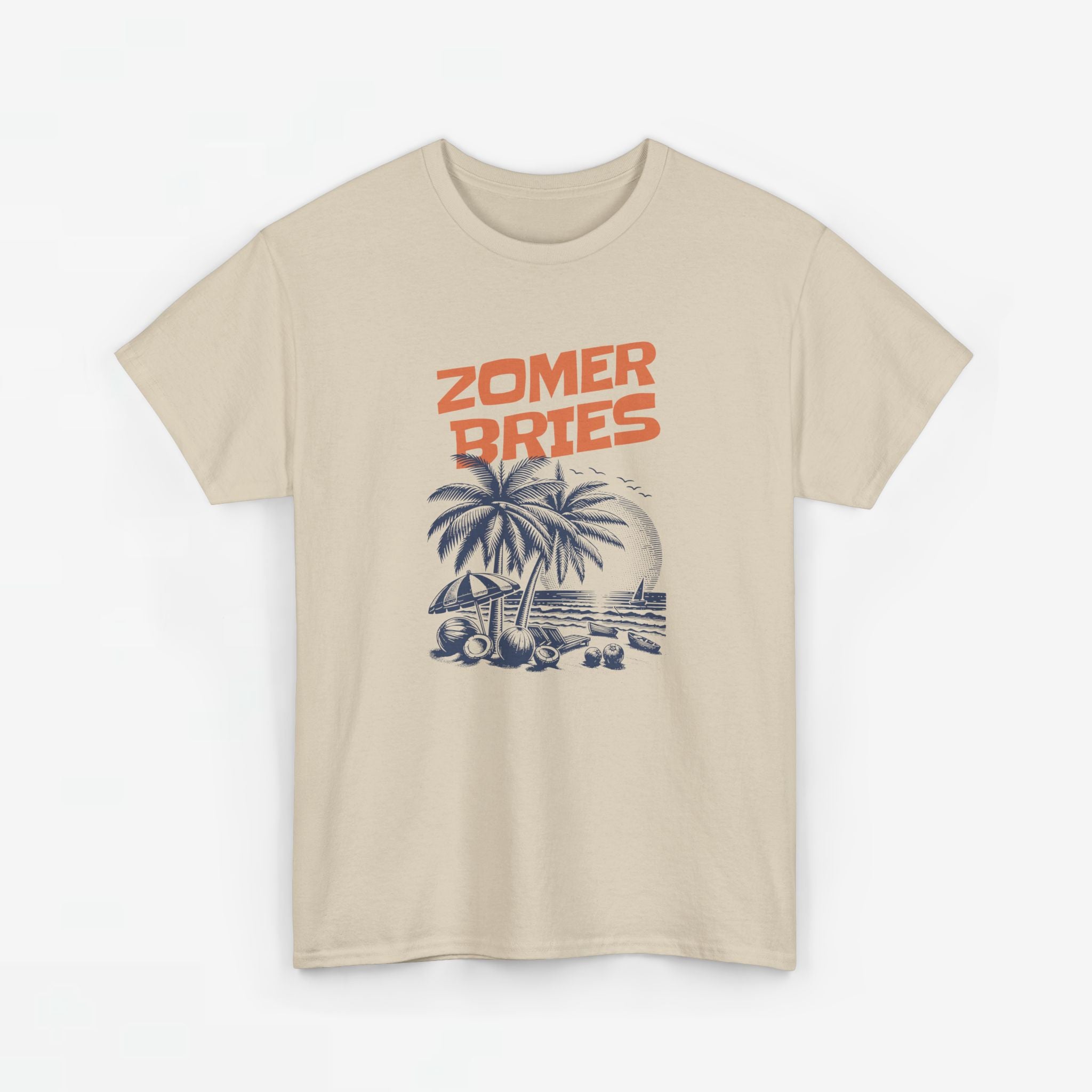 Heren Zomer Oversized T-shirt met print - Zomer Bries