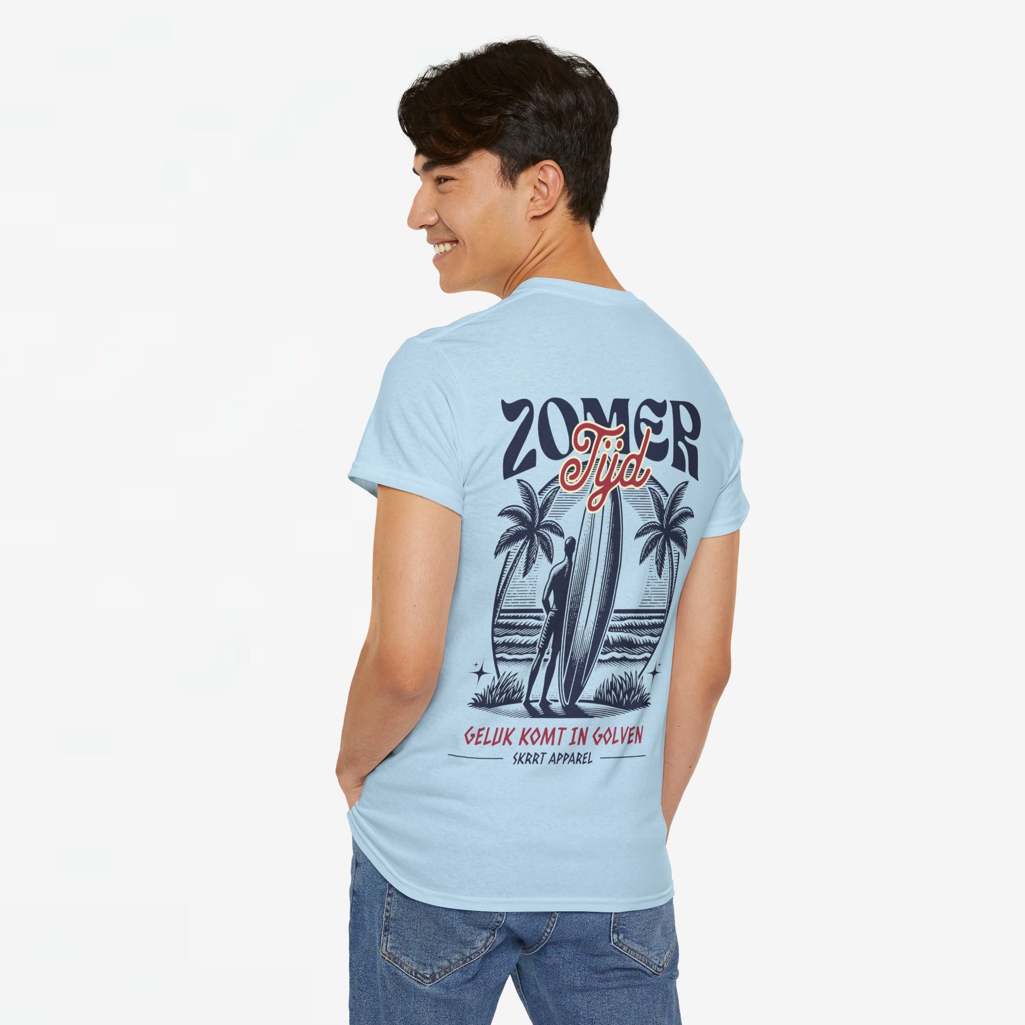 Zomer T-shirt voor Heren - Skrrtshirt Zomervakantie Oversized Tee #4- Zomer Tijd