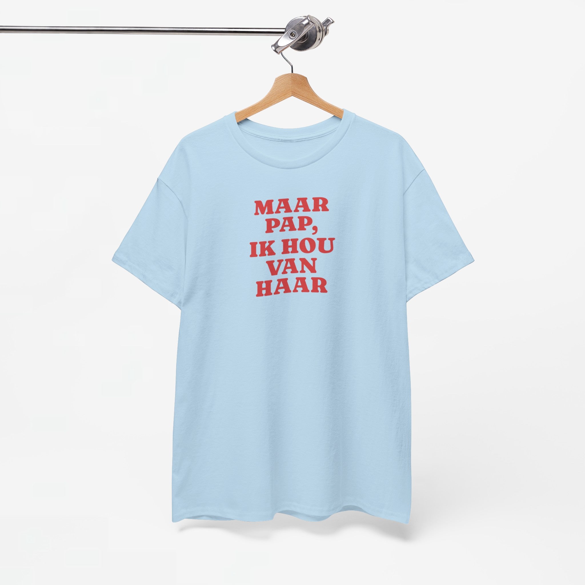 Gay Pride T-shirt -  Maar Pap, Ik Hou Van Haar - Oversized Tee