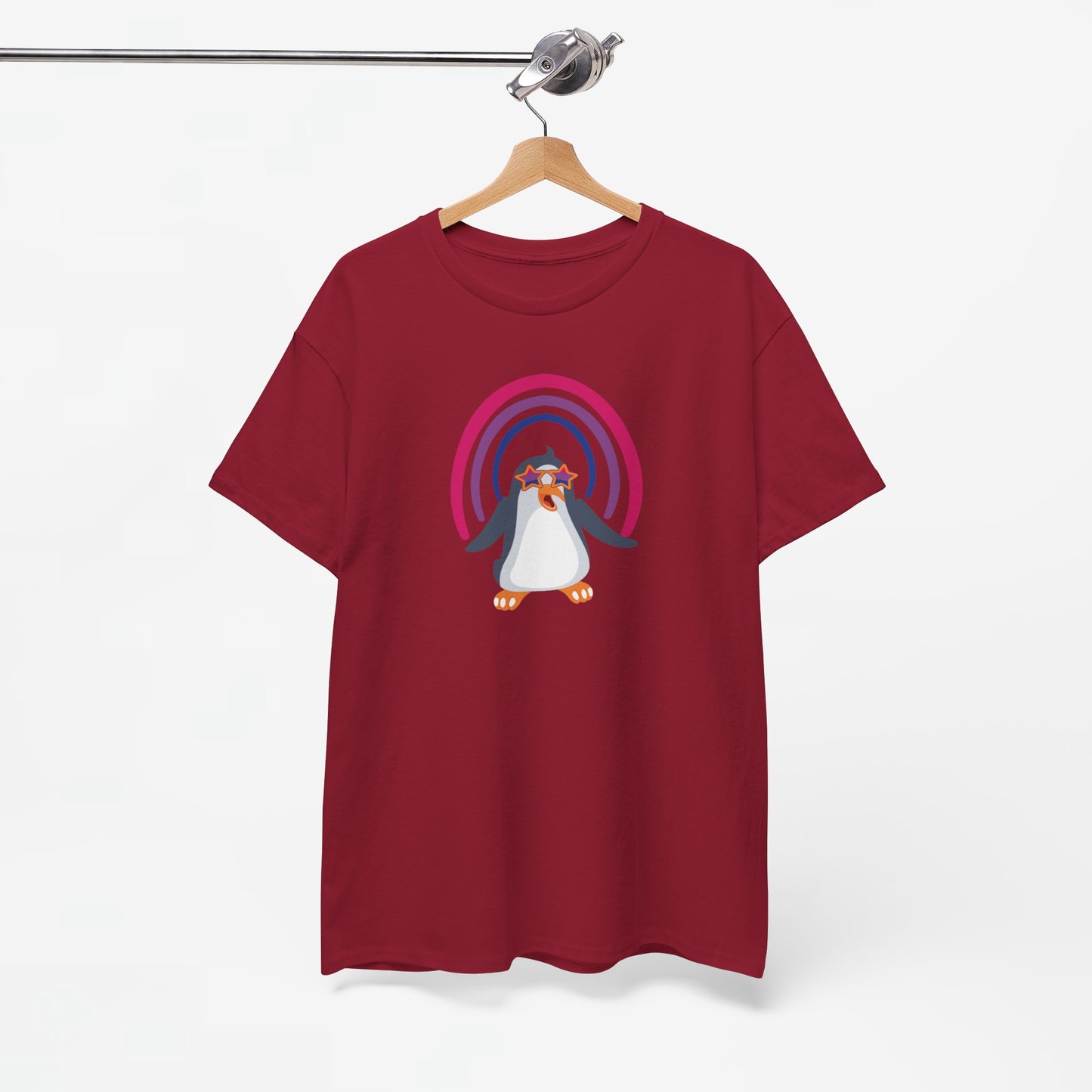 Gay Pride T-shirt - Bi Penguin - Oversized #59