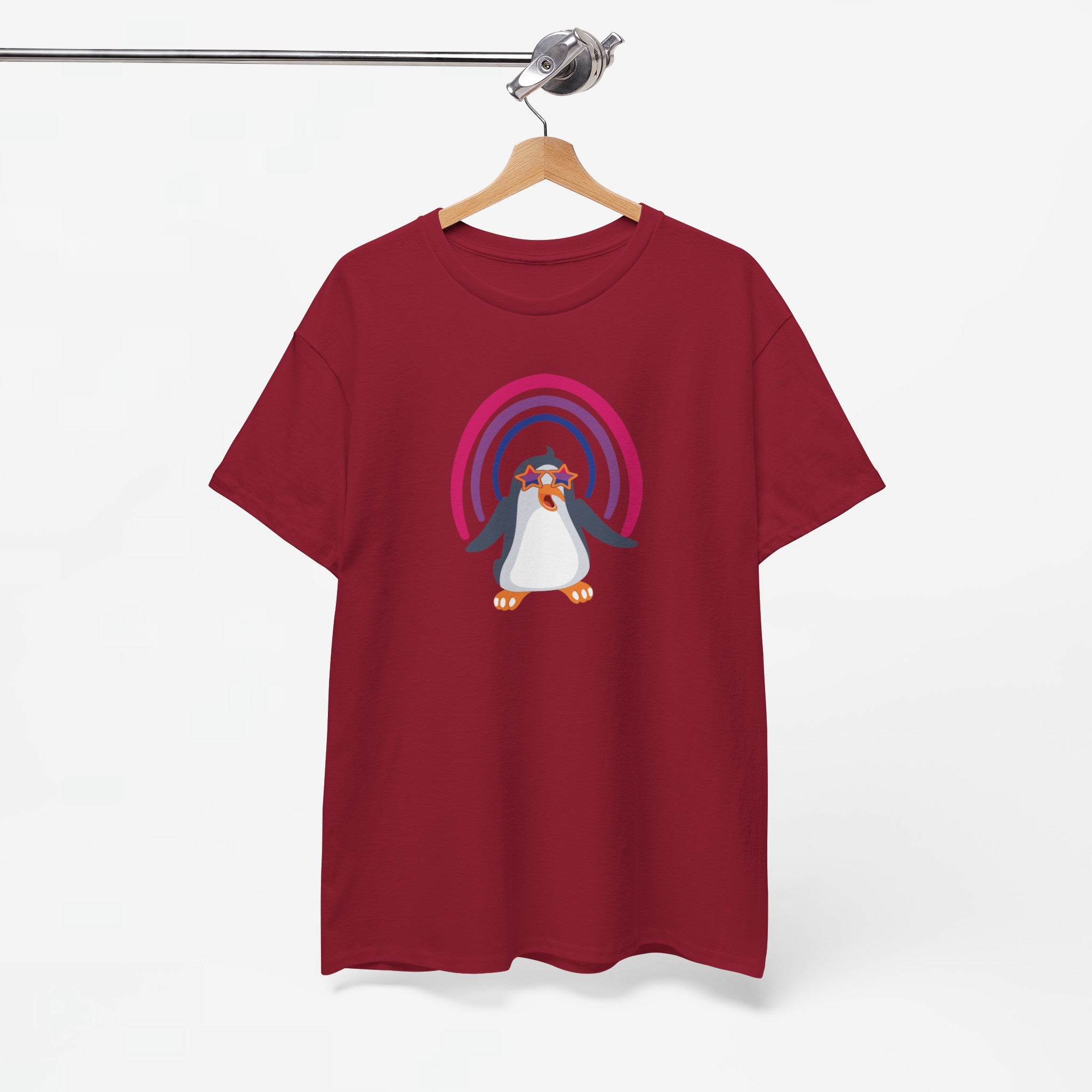 Gay Pride T-shirt - Bi Penguin - Oversized #59