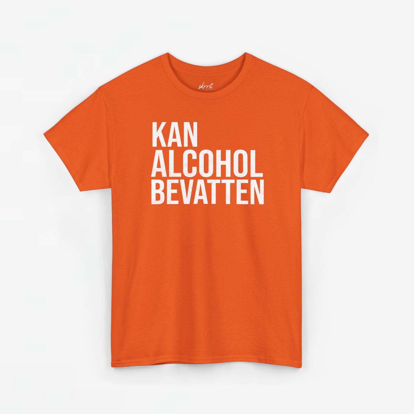 Kan Alcohol Bevatten | Front Print | Koningsdag T-shirt | Oversized