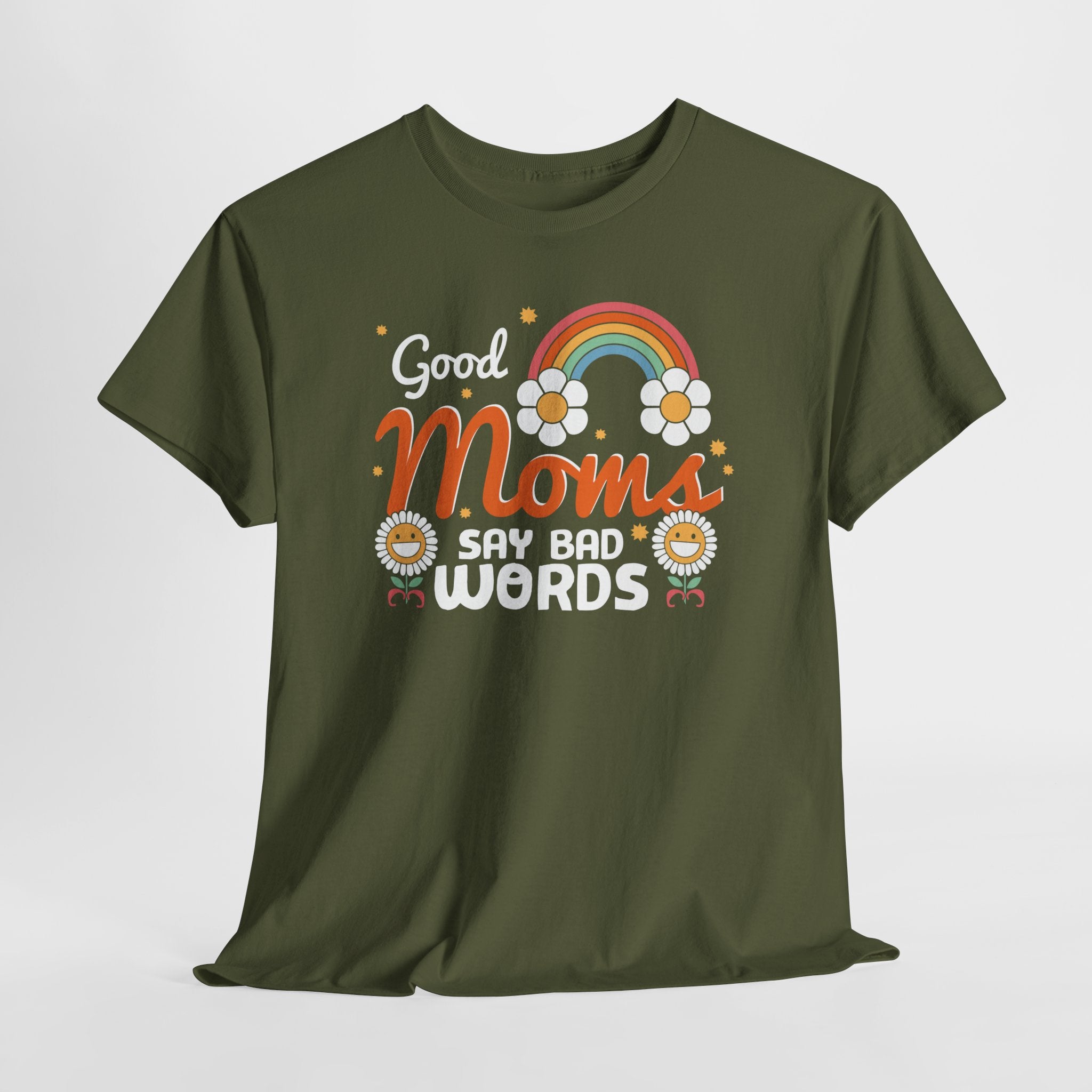 Moederdag Mama Cadeau - T-shirt - Good Moms Say Bad Words - Oversized - #38