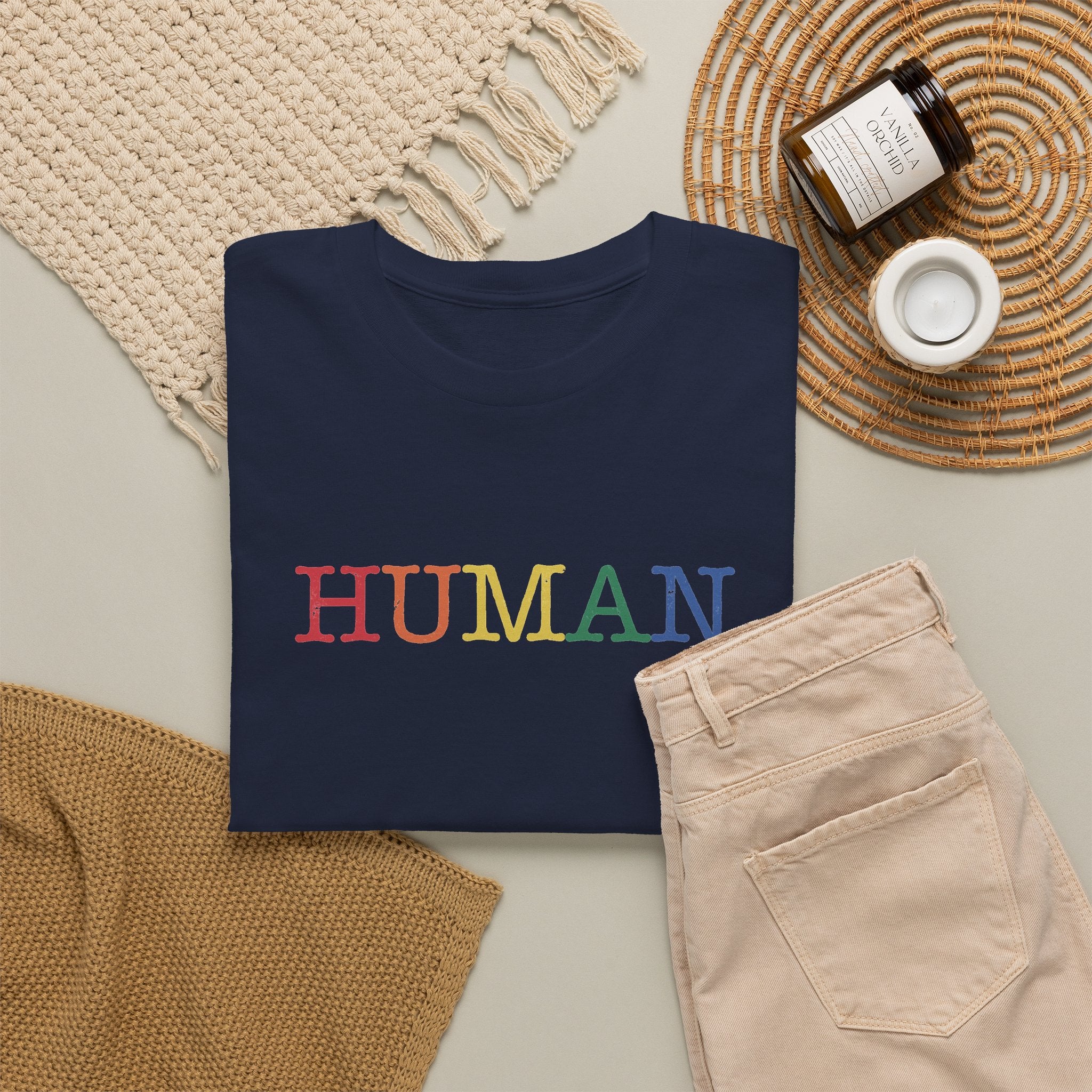 Gay Pride T-shirt - Regenboog Human | SkrrtShirt