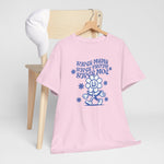 Roze oversized t-shirt op hanger met blauwe ‘Super Mama’ print