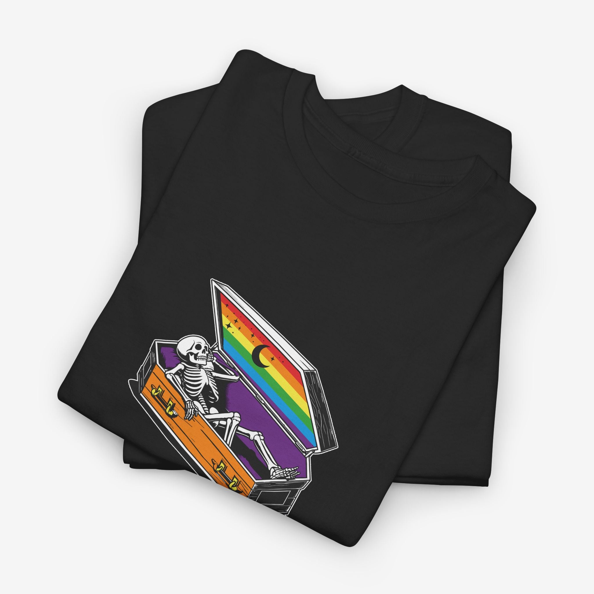 Gay Pride T-shirt - Skeleton Coffin | SkrrtShirt