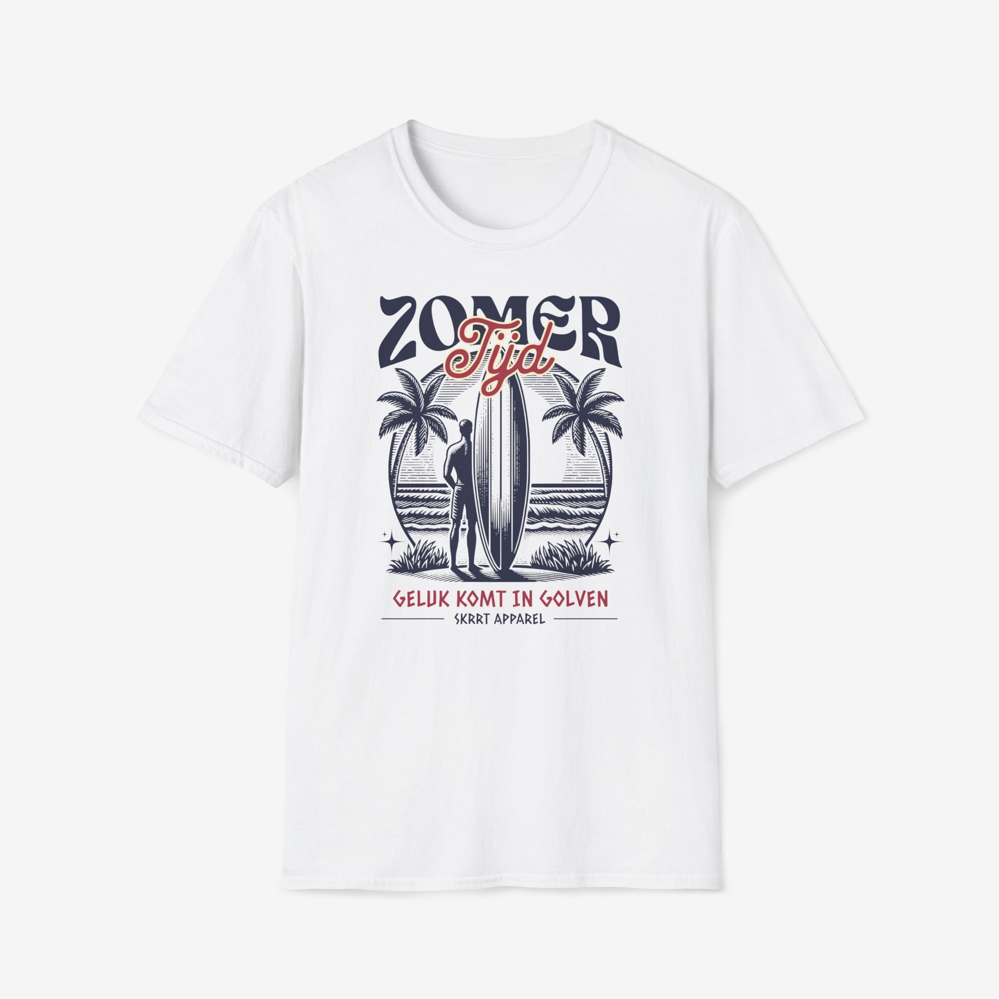 Dames Zomer T-shirt met print - Zomer Tijd | SkrrtShirt