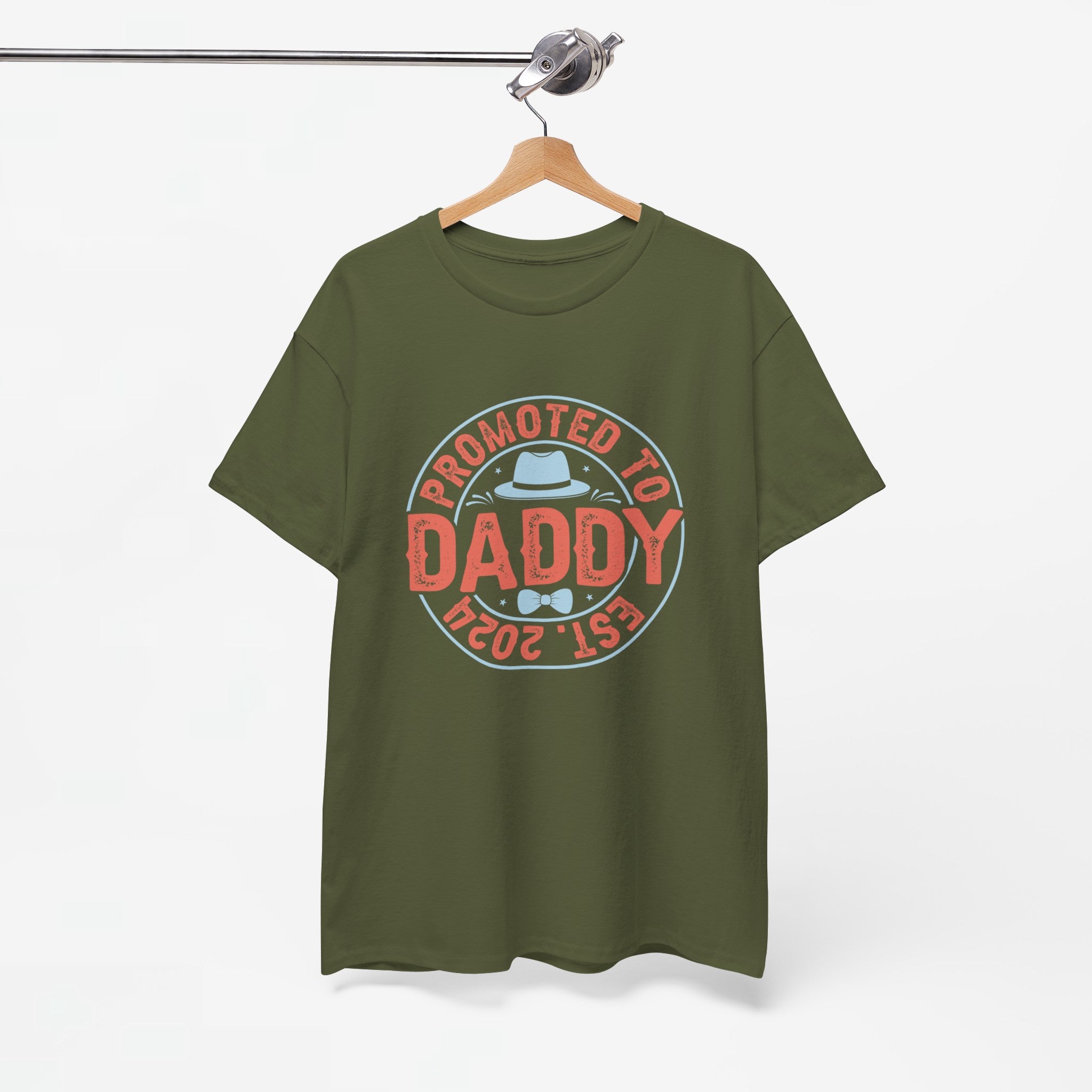 Vaderdag Papa Cadeau - T-shirt - Promoted to Daddy EST 2024 - Oversized #30