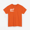 Geef Bier | Front Print | Koningsdag T-shirt | Oversized