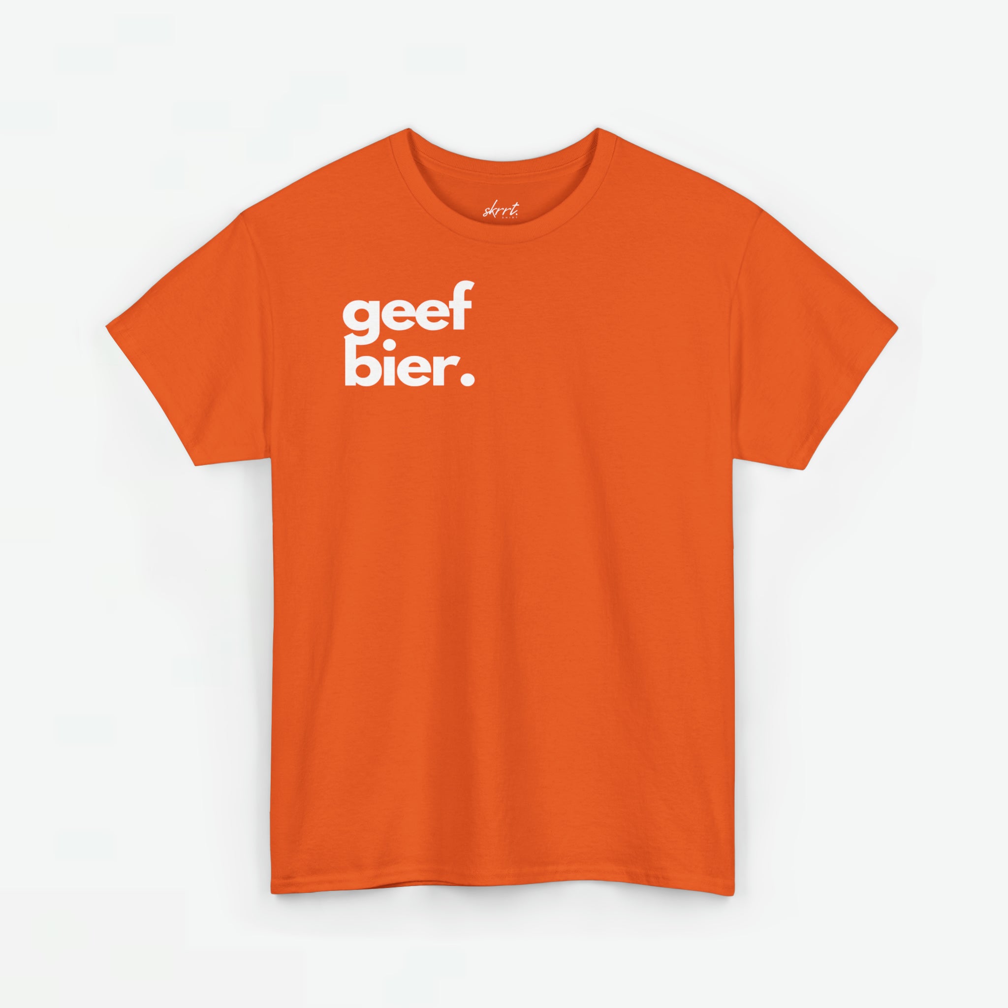 Geef Bier | Front Print | Koningsdag T-shirt | Oversized