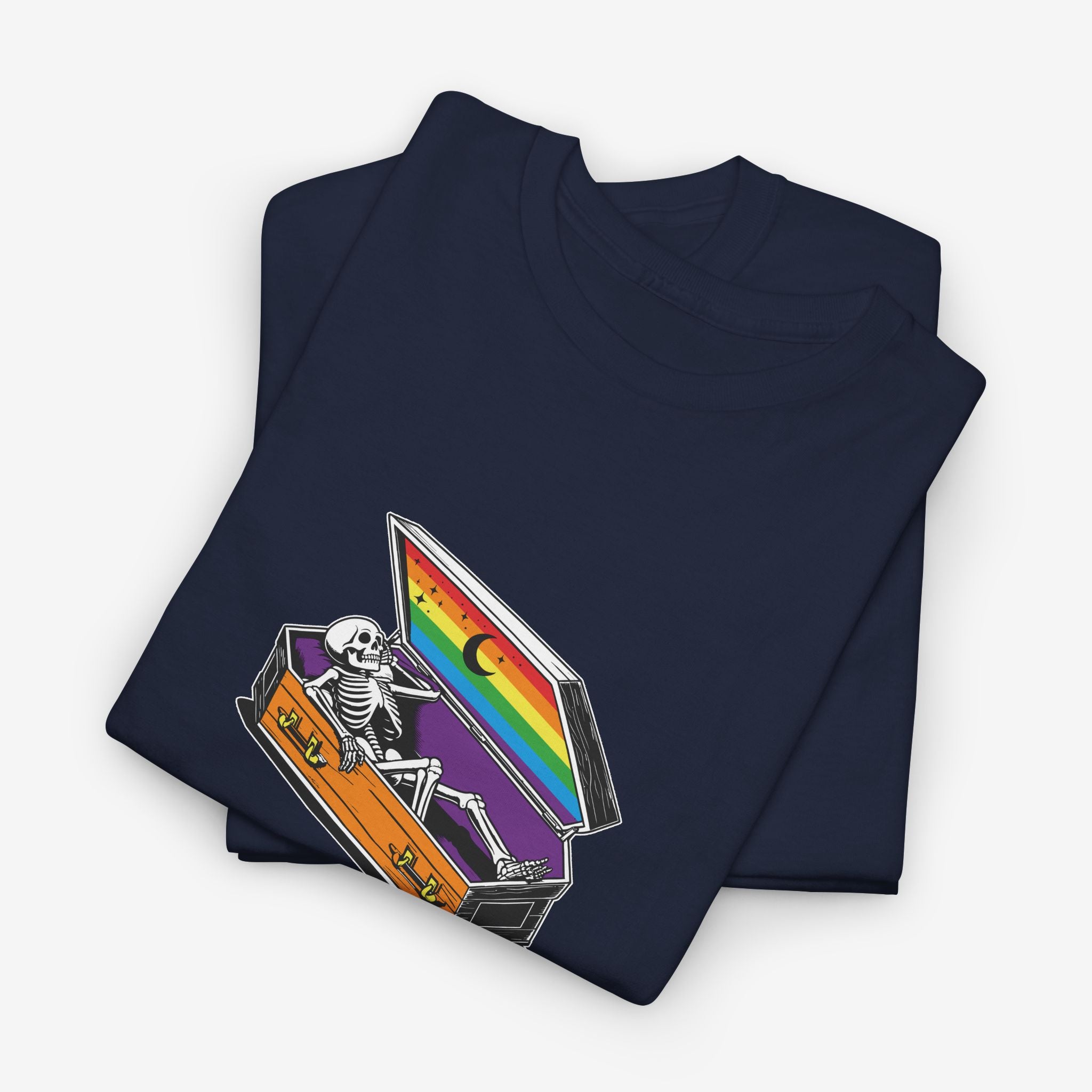 Gay Pride T-shirt - Skeleton Coffin | SkrrtShirt