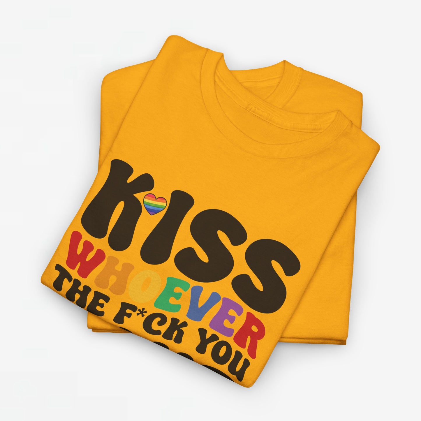 Gay Pride T-shirt - Kiss whoever the f*ck you want - Oversized #34